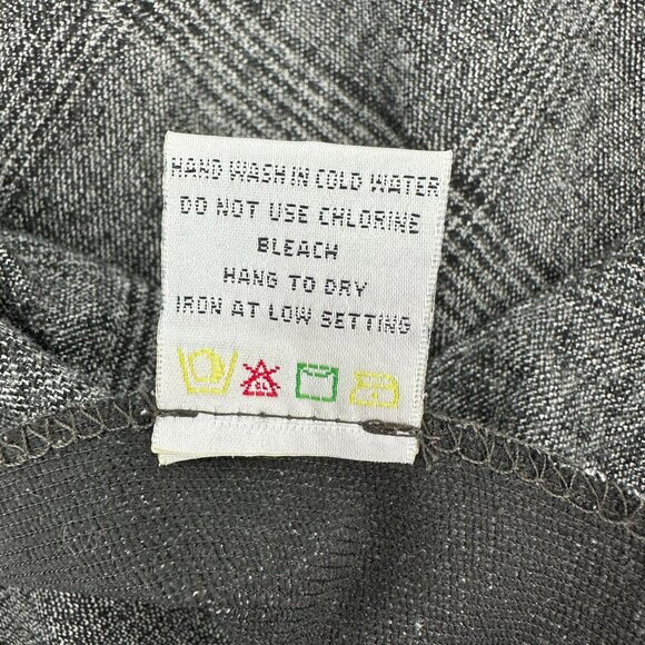 Dalia Collection Womens Thick Gray Plaid Pull On A-Line Skirt Size 6 - Picture 6 of 7